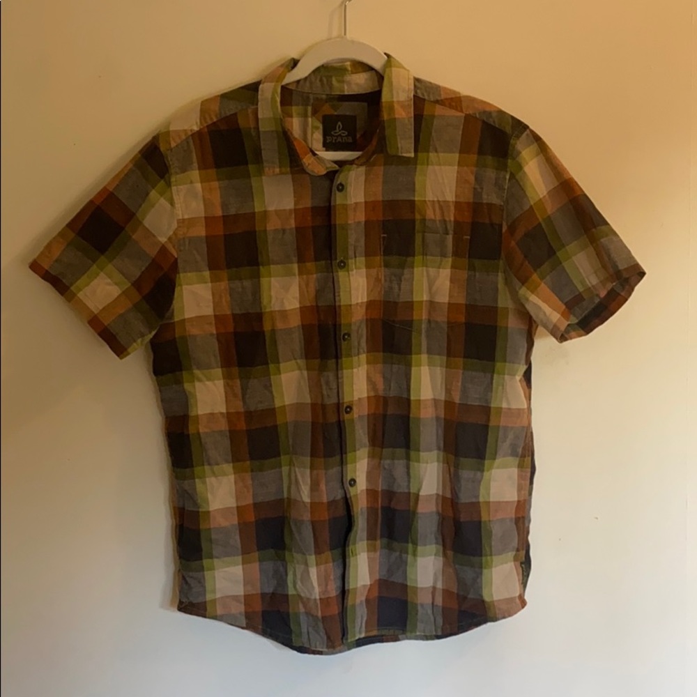 Prana Casual Button Down Tee Shirt